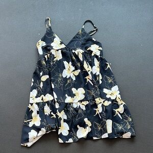 💜5 for $25 Luz Black and Cream Floral Women's Dress